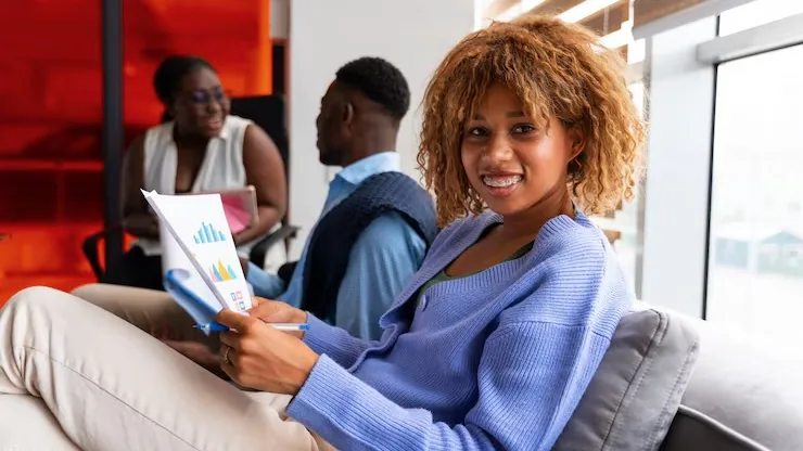 Business colleagues working in an office — an article about AI automation checklist for Nigerian SMEs