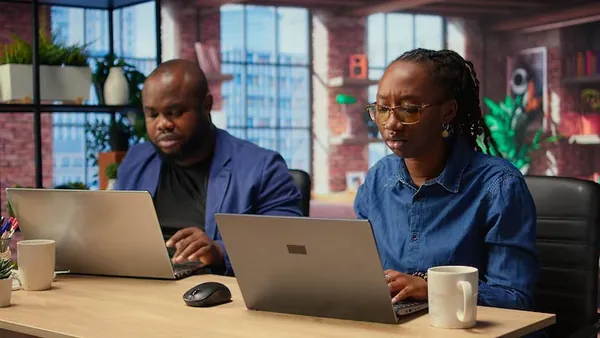 African couple at home — an article about mobile app with AI recommendations