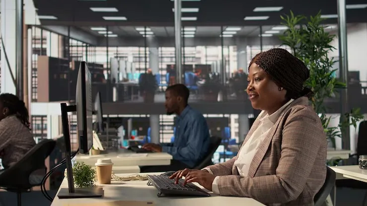 A manager working in an office — an article about sales funnel for a Nigerian business