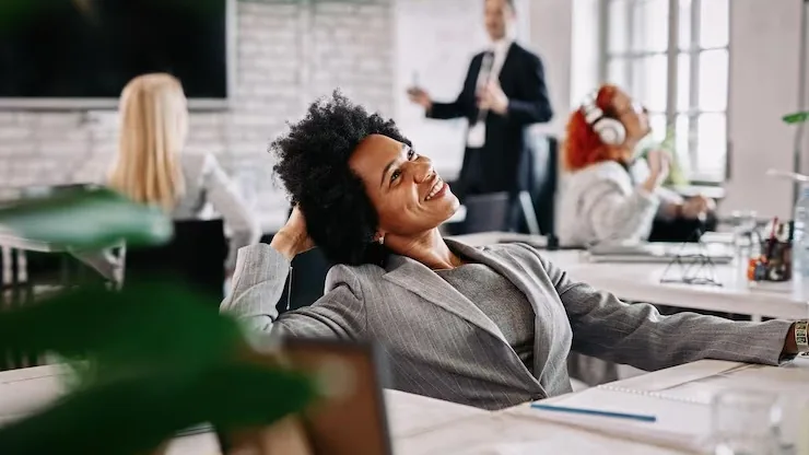 African business colleagues taking notes in an office — an article about connect WhatsApp to website