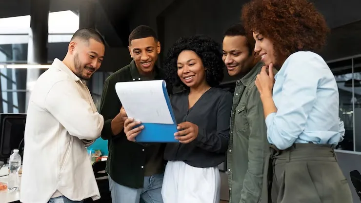 Business colleagues working in an office — how to get more customers in Nigeria