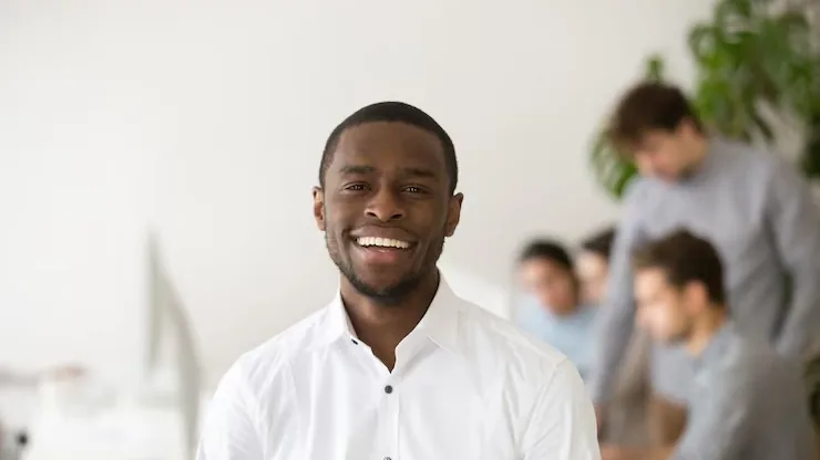 A manager at work in an office — an article about turn social media followers into customers