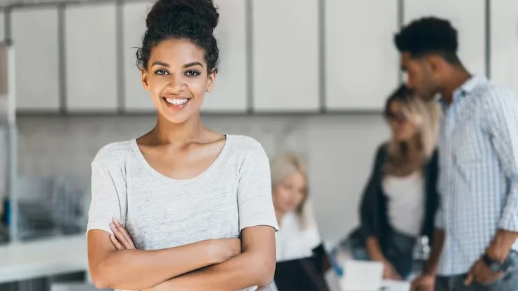 African business colleagues at work in an office — an article about website development checklist