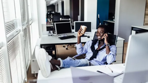 A businessman working in an office — an article about website development for entrepreneurs in Nigeria
