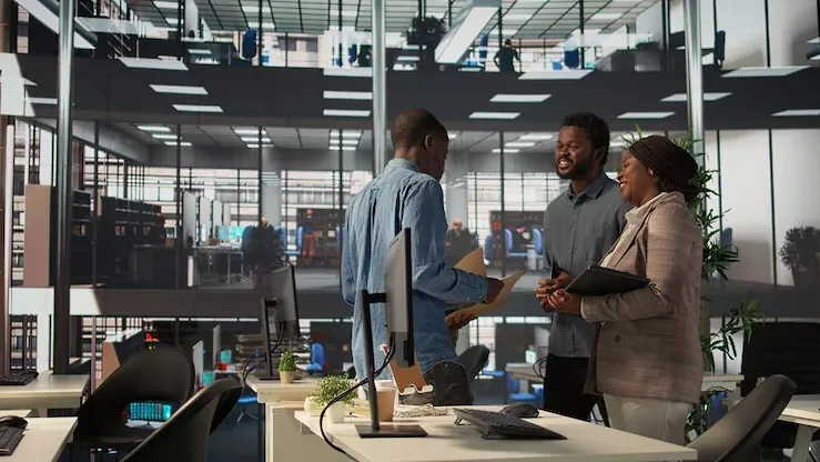 African business colleagues working in an office — what does a ₦10 million business platform get you